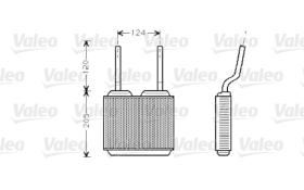 Valeo 812146 - RADIADOR CALEF  OPEL ASTRA/VECTRA(-)