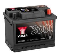  YBX3027 - Batería de arranque de 12v 60ah 550a con medidas 243x175x190
