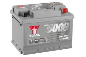  YBX5075 - Batería arranque de 12v 60ah 620a con medida 243x175x175