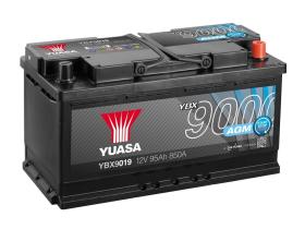 Yuasa YBX9019 - Batería arranque AGM 95Aah 850a 12v, 353x175x190 +derecha.