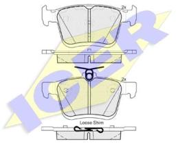 Icer Brakes 182099000 - JGO.PASTILLAS TRAS. AUDI-SEAT-VW