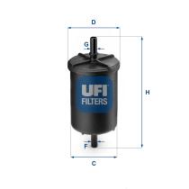 Ufi Filtros 3194800 - FILTRO COMBUSTIBLE PSA RENAULT PLASTICO
