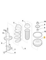 Snr KB65855 - KIT SUSPENSION AMORT.DLT. FIAT 500