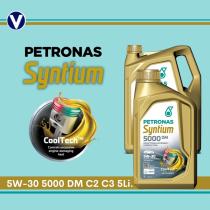  Petronas 19985019 - Aceite de Motor 5w30 Syntium 5000dm C3/C2  5L