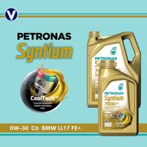 Petronas 70719M12EU - Aceite de Motor 0w20 C6 Bmw 7000ll Ll17fe+ 5 Li.