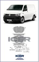 Icer Brakes 142399000 - JGO.PASTILLAS FRENOS DLT. VW.70Z 19> C/SENSOR