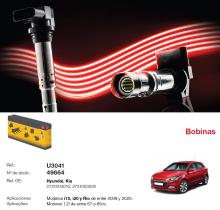 Ngk U3041 - 49664.BOBINA ENCENDIDO HYUNDAI KIA I20 I10 RIO 08>20