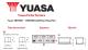 Yuasa YBX9027 - Batería arranque AGM 60ah 680a 12v, 243x175x190 +derecha