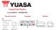 Yuasa YBX3019 - Batería de arranque 12v 95ah 850A, medidas: 353X175X190