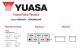 Yuasa YBX3054 - Batería de arranque 12V 40ah 330a, Medidas: 187X127X223