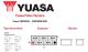 Yuasa YBX3055 - Batería de arranque de 12v 36ah 330a con medidas 187x127x223