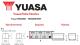 Yuasa YBX3086 - Batería de arranque 12v 75ah 650a, 278x175x190 +izquierda