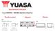 Yuasa YBX9096 - Batería arranque AGM de 70ah 760a 12v, medidas 278x175x190