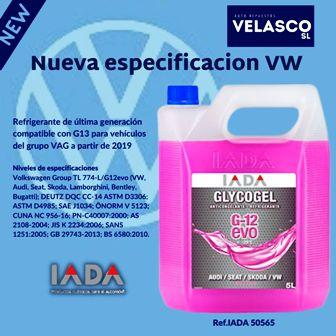 1 Litro REFRIGERANTE ANTICONGELANTE G12 EVO VOLKSWAGEN SEAT SKODA AUDI  ORIGINAL